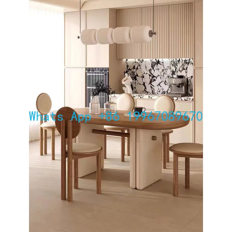 Solid Wood Oval Dining Set
