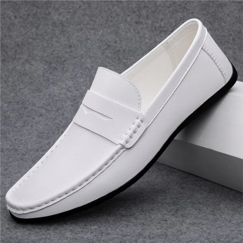 Soft Men Loafers Slip On Leather Casual Shoes