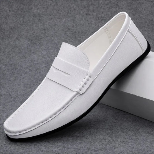 Soft Men Loafers Slip On Leather Casual Shoes