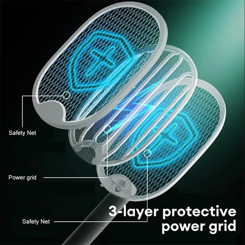 Foldable Electric Mosquito Killer Swatter