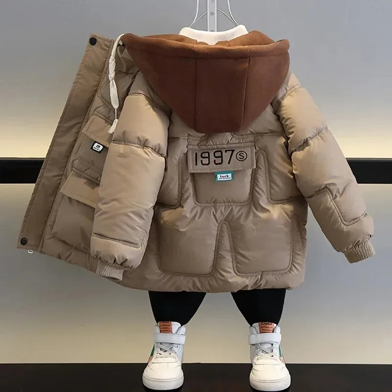 Children's Parkas Boys Hooded Jacket