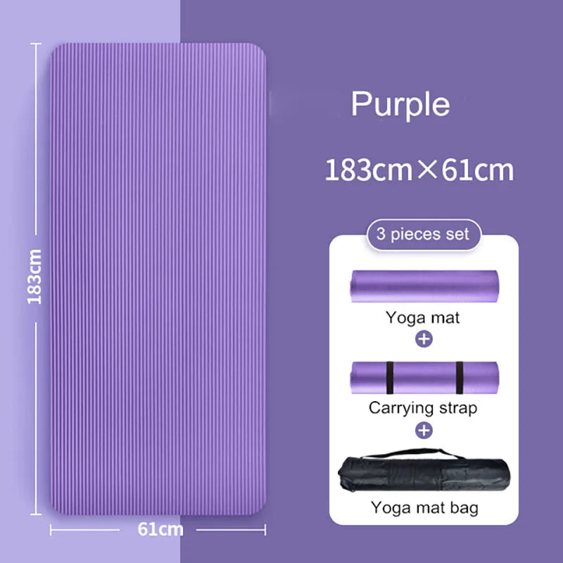 20/15/10 MM Extra Thick Double Layer Non-Slip Yoga Pad