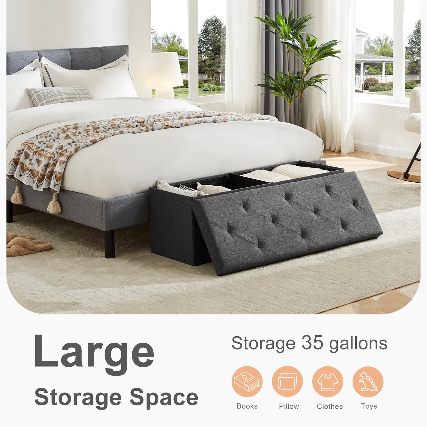 Storage Stool Hidden Storage