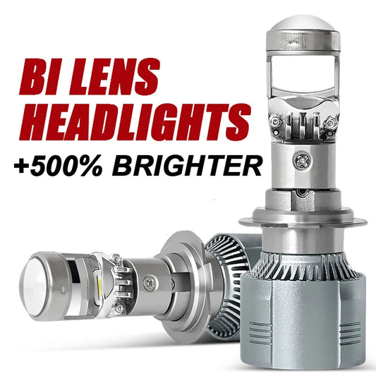 Led Projector Lens Hi/Lo Beam Car Headlight Bulb For Car/Motorcycle 12V 26000LM LHD