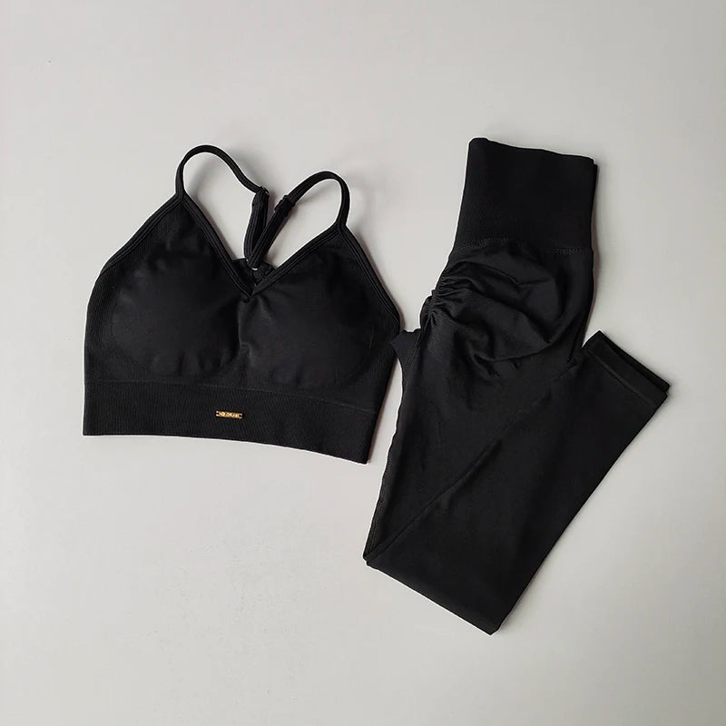 Seamless Hip Lifting Fitness Set Women's