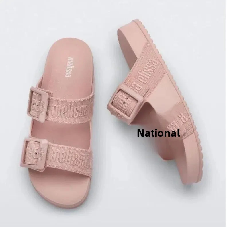 Wide Face Cool Open Toe Jelly Shoes