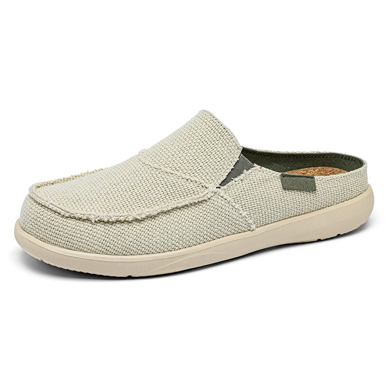 Mens Mesh Breathable Half Slippers