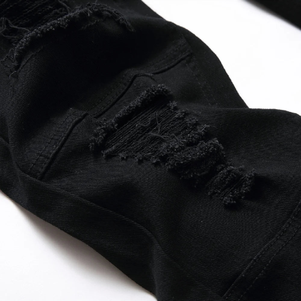 Men Black Stretch Fit Jeans