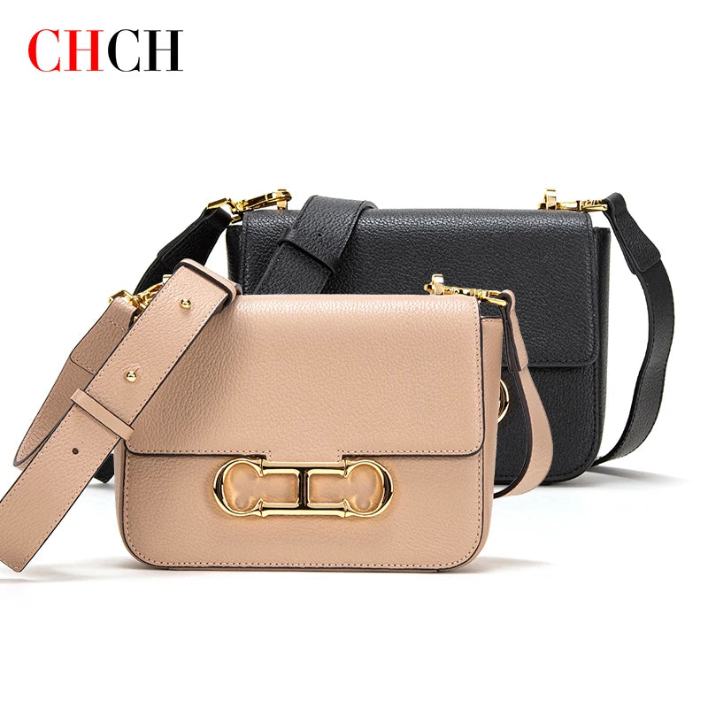 CHCH Classic solid color style crossbody bag