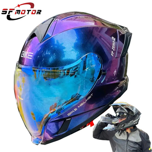 Flip Up Dual Sunvisor Full Face Helmet