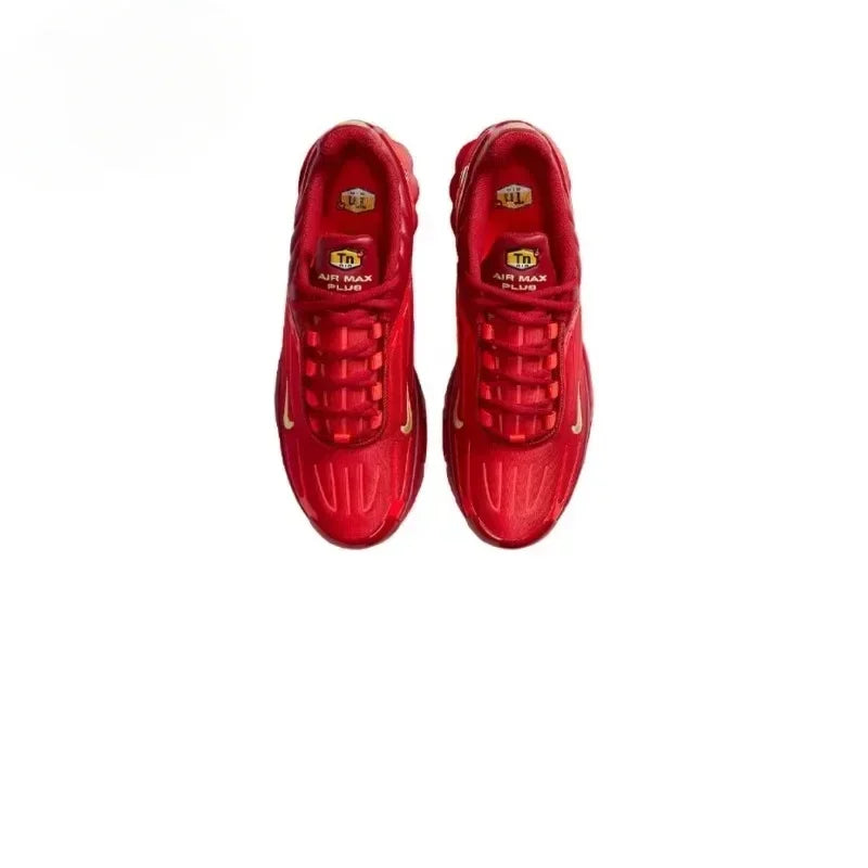 Nike Air Max Plus TN 3 Red Air Cushion Running Shoes