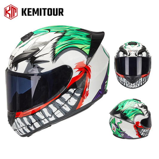 KEMITOUR Full Face Adult Helmet Street Clown