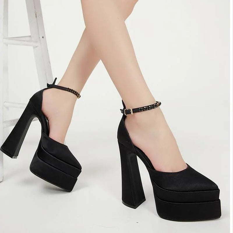 Women Sandals Summer Shoes Sexy Thick High Heels Platform