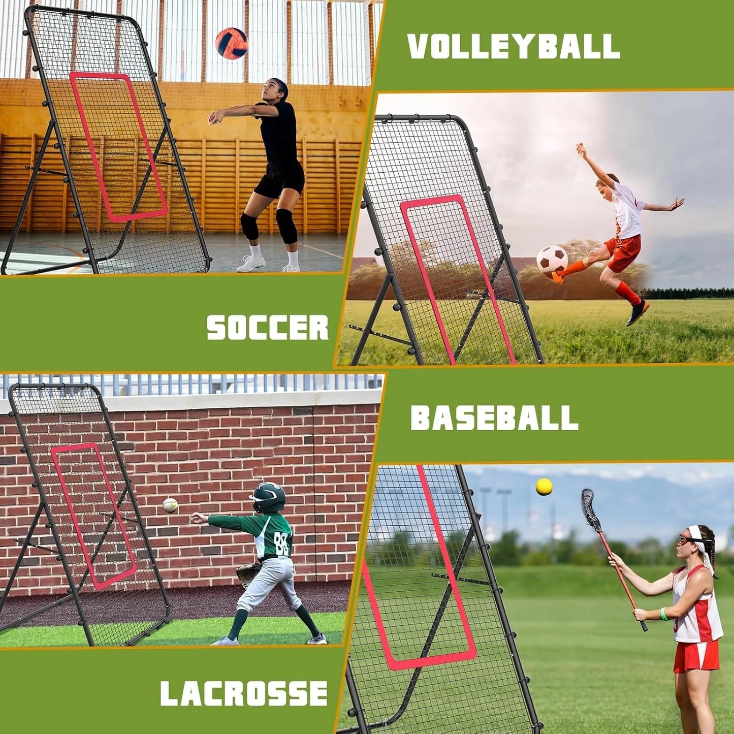 Adjustable 7x4ft Volleyball Net Backyard Hitting & Serving Practice
