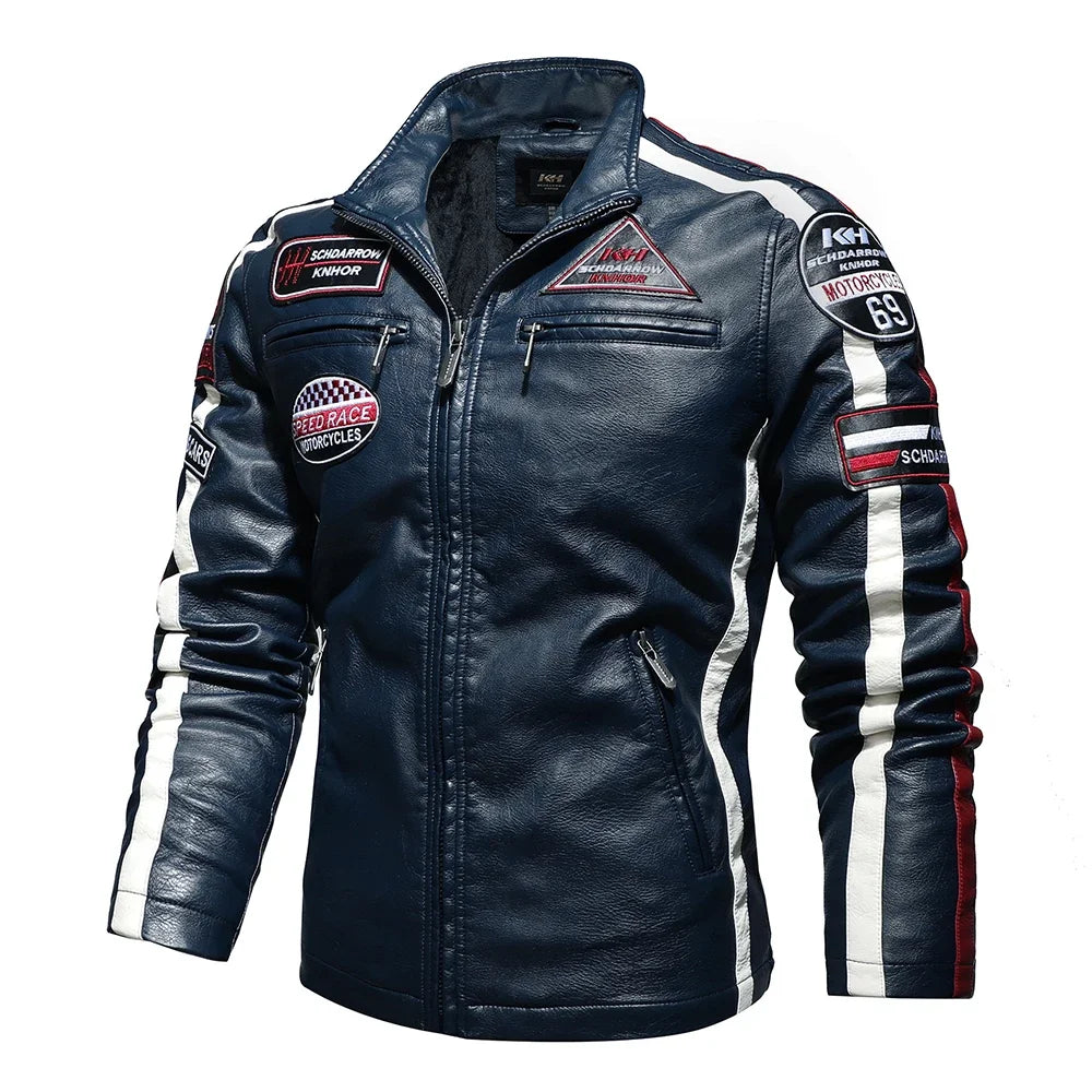 Mens Fashion New Biker Leather Jacket