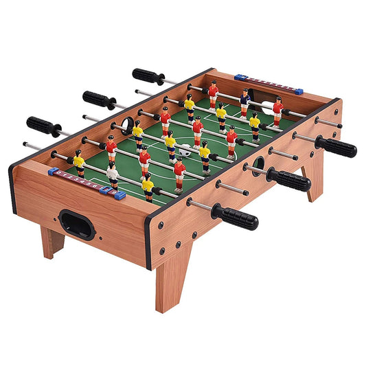 Easily Assemble Wooden Table Top Footballs Indoor Game Set