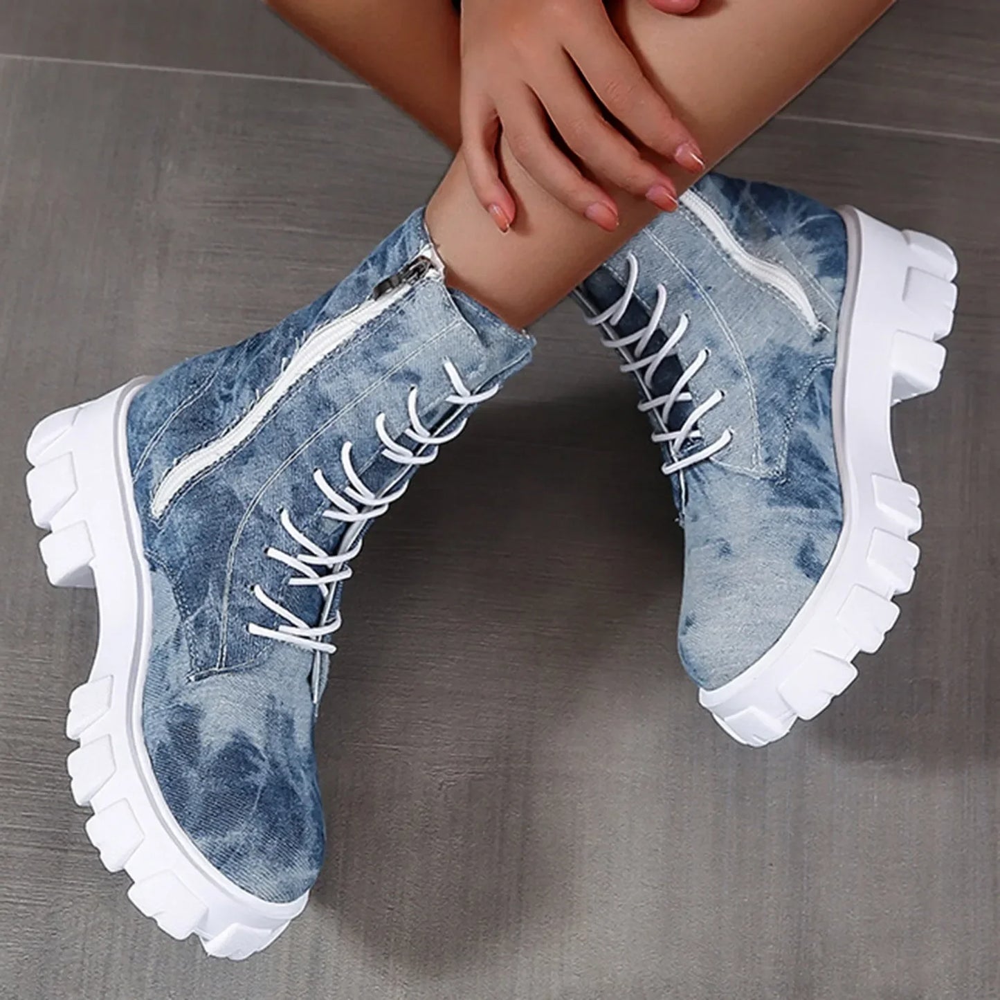 Breathable Thick-soled Fashionable Design Casual Boots