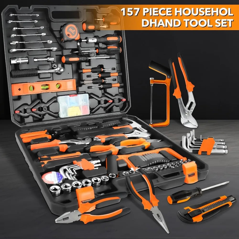 157PCS Basic Household Auto Repair Tool Set