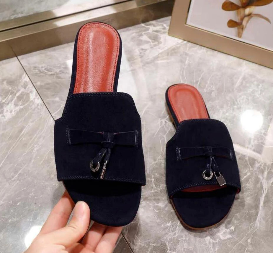 Leisure Ladies Flat Slipper Shoe Slip on