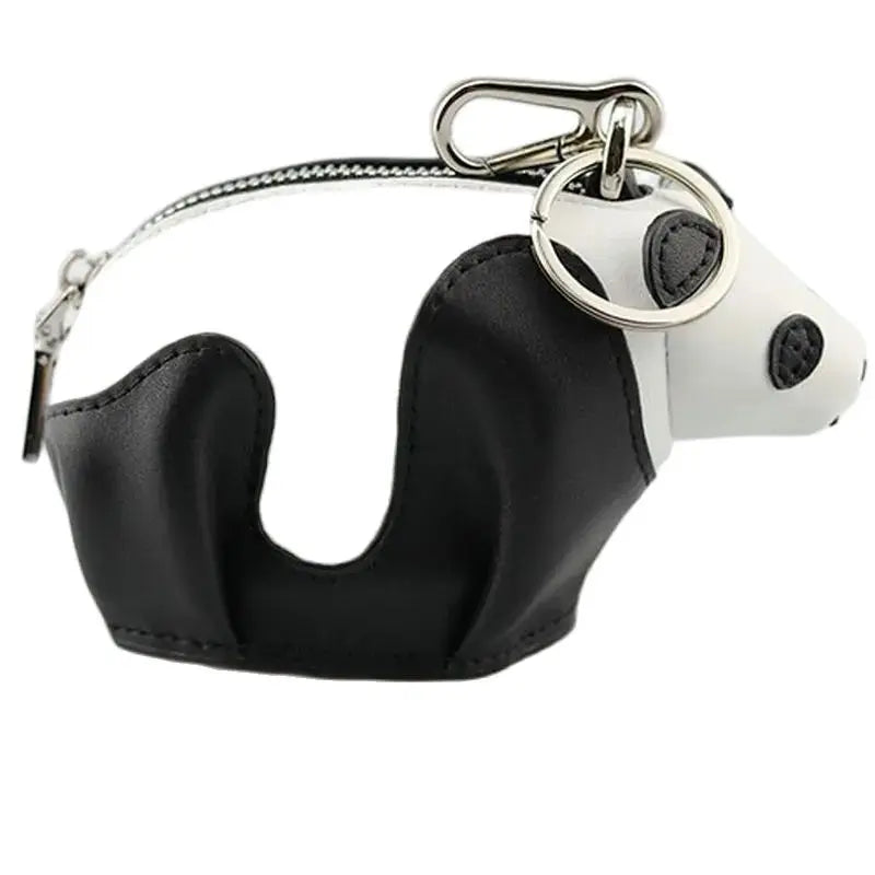 Personalized Panda Coin Purse Wallet Genuine Leather