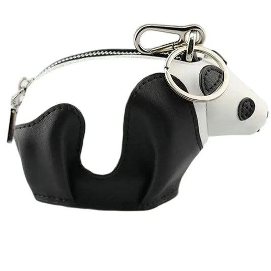 Personalized Panda Coin Purse Wallet Genuine Leather