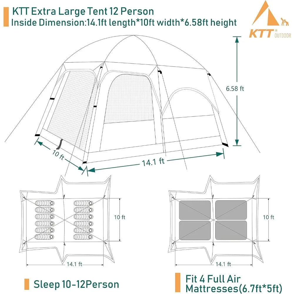 Extra Large Tent 10-12 Person