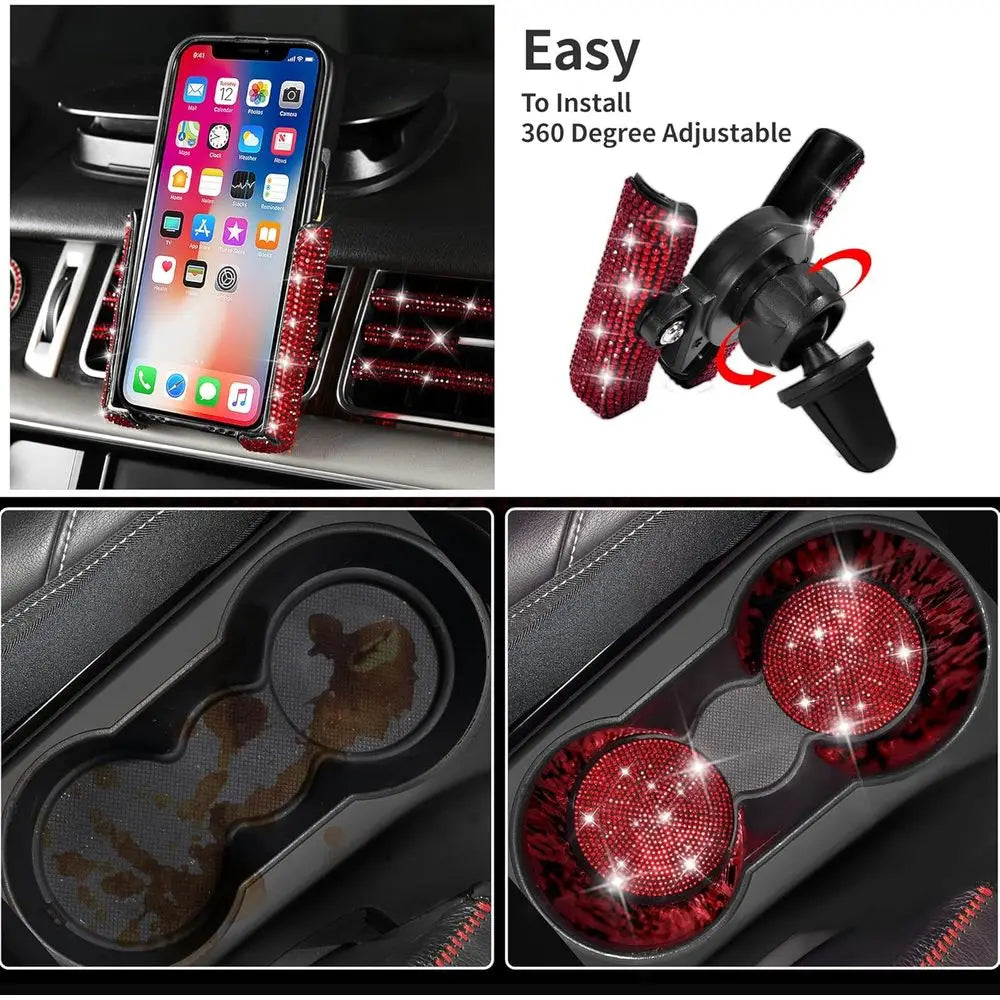 Glamorous Women's Car Accessory Set