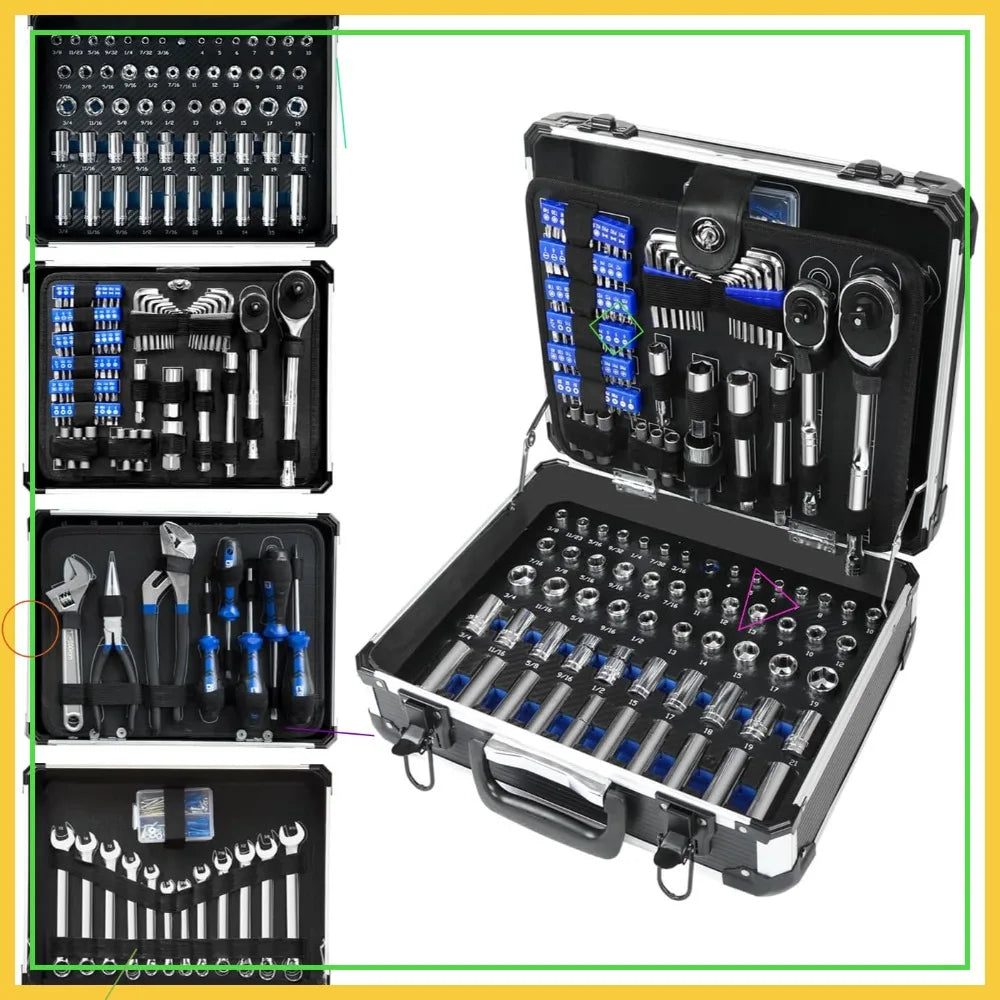 240-Piece Universal Household Auto Repair Tool Kit