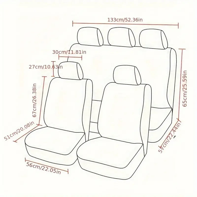 Vehicle Seat Covers Universal Car Accessories Multiple Colors
