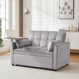 65'' Convertible Sleeper Sofa Bed with Adjustable Backrest