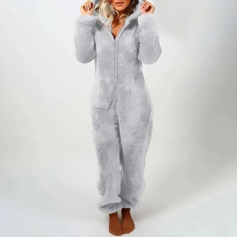 Fleece Sleepwear Hood Set Pajamas