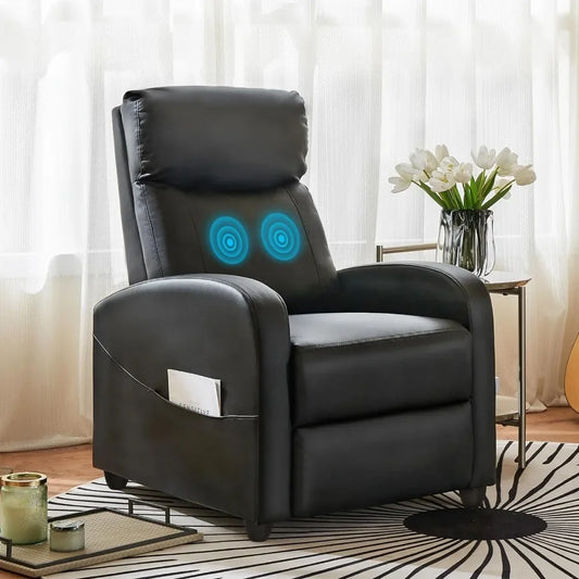 Leather Recliner Adjustable Home Theater Seating