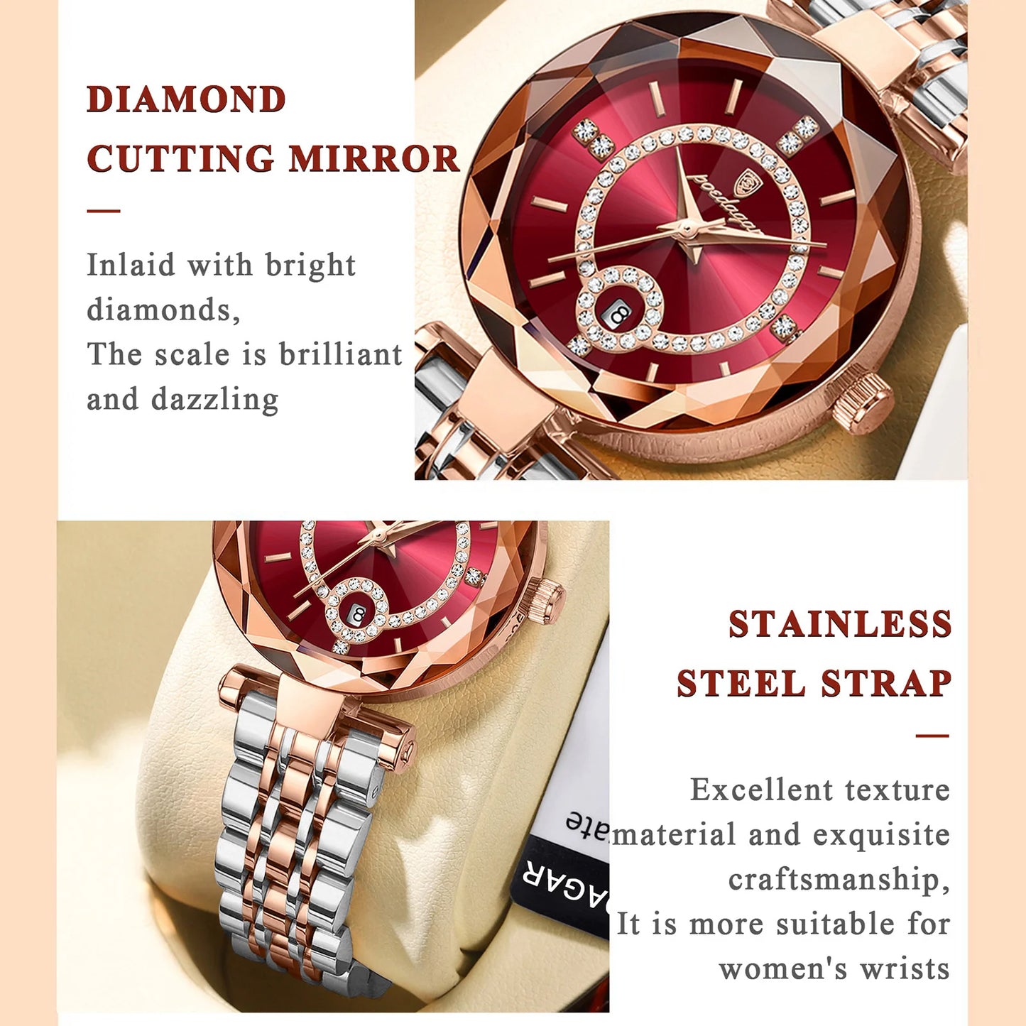 Luxury High Quality Diamond Ladies Quartz Watch