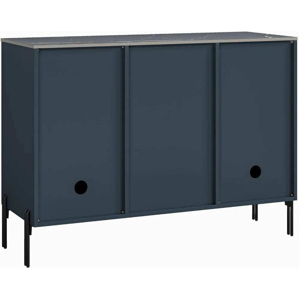 42 Inch Wine Cabinet with Two Doors & Drawers