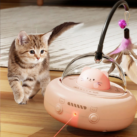 Intelligent Cat Toy Red Dot Laser with Obstacle Avoidance