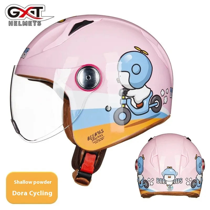 Child Cute Cartoon Motorcycle Helmet