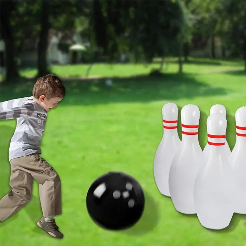 Inflatable Bowling Set Giant Outdoor Lawn Yard Game