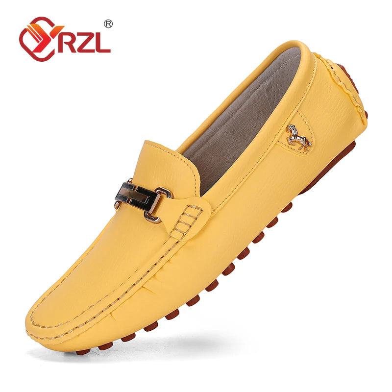 Handmade Leather Slip-On Moccasins