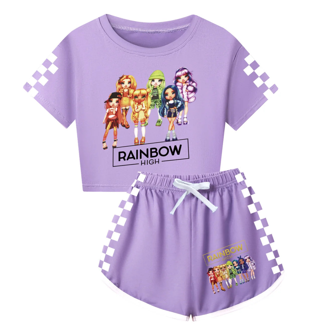 Rainbow High Clothing T shirt + Shorts 2-Piece Set