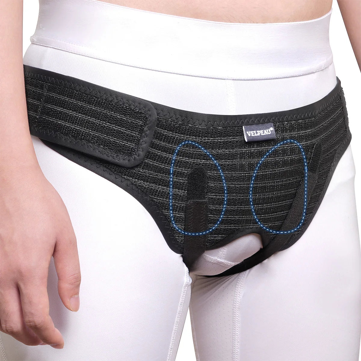 Adjustable Hernia Belt Support with 2 Compression Pads
