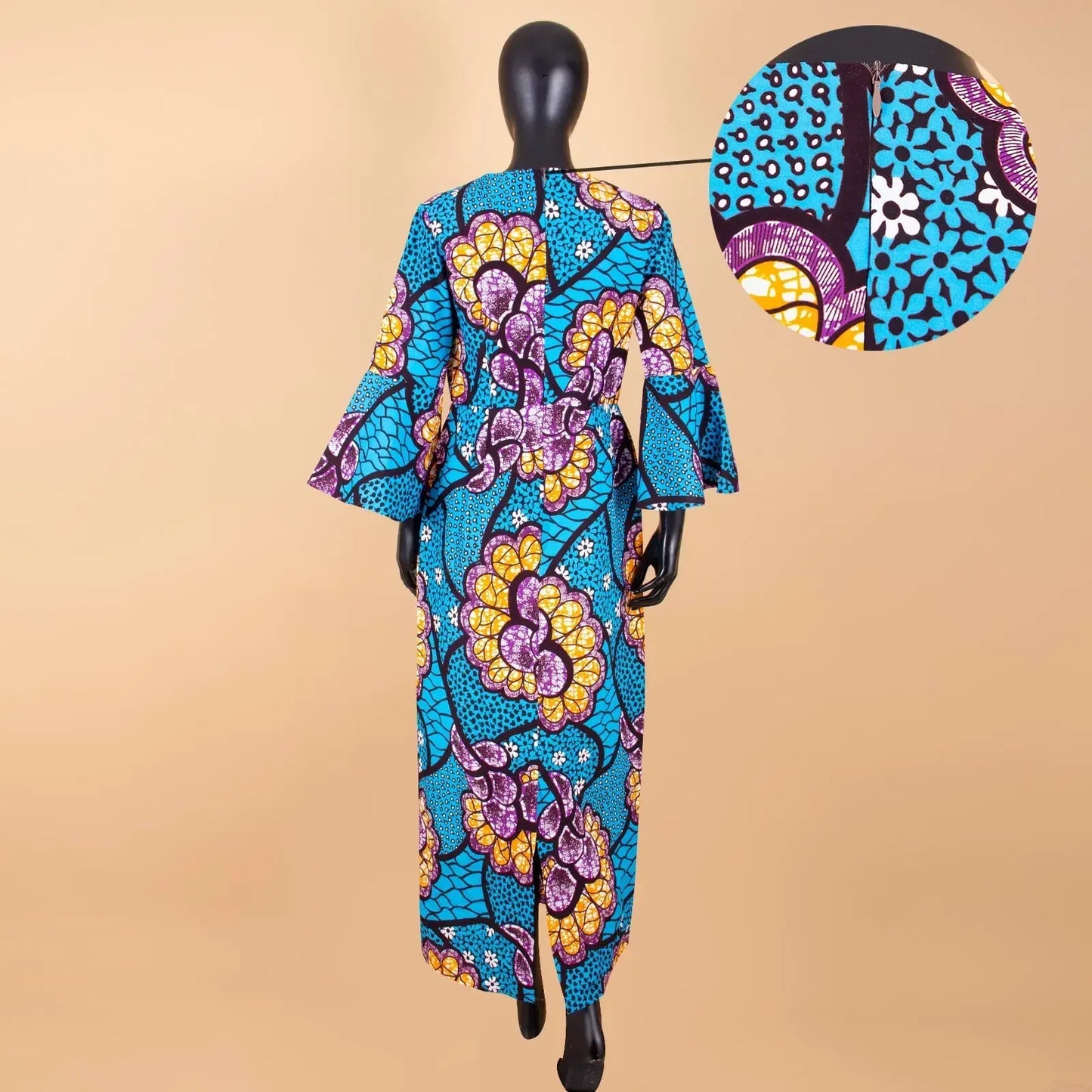 African Dashiki Bodycon Long Dress