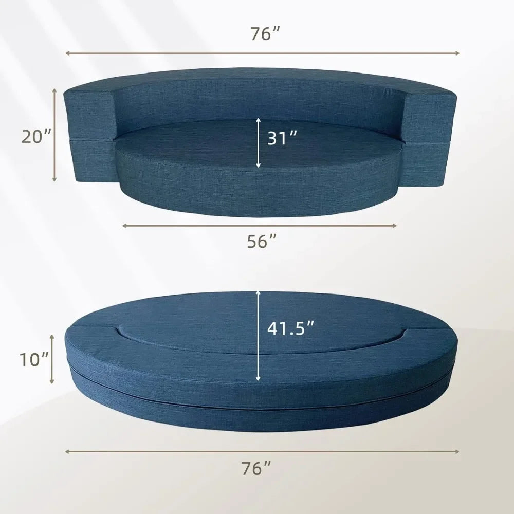Memory Foam Fold Out Futon Sleeper Couch