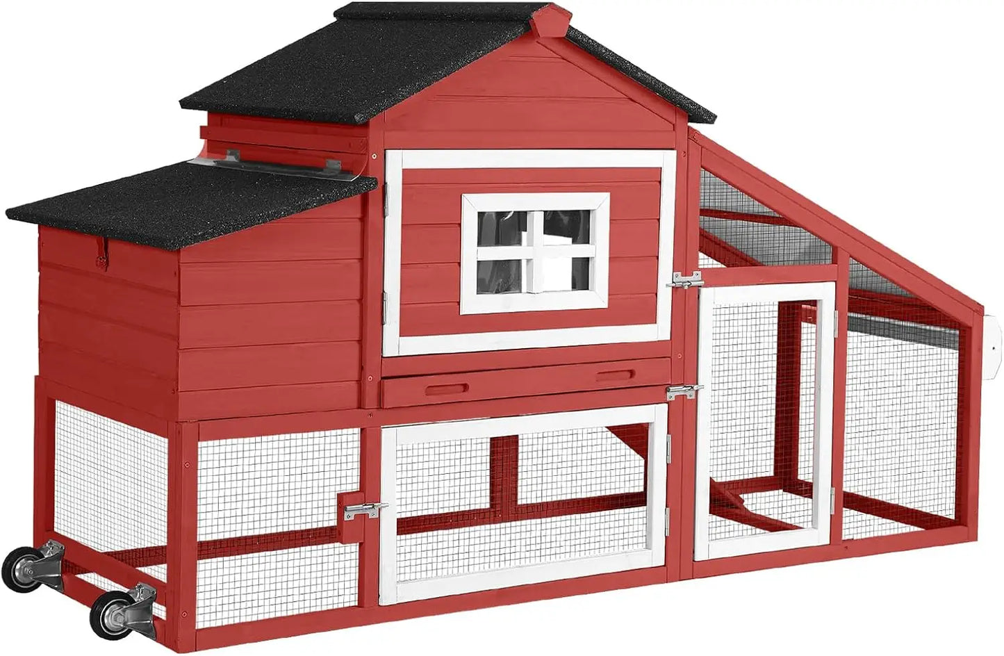 Chicken Coop, Rabbit Hutch Outdoor with Wheels