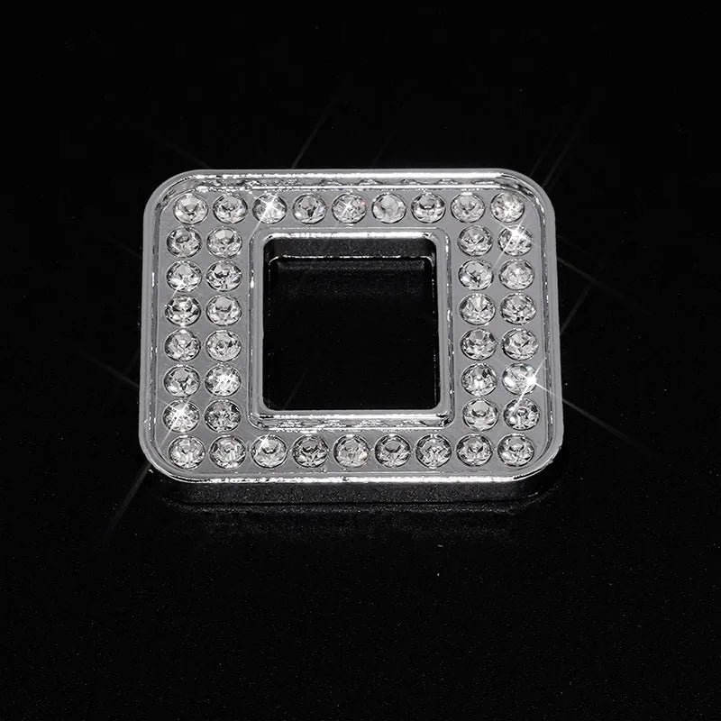 Silver Rhinestone Letters Numbers Car Stickers for Women and Girls