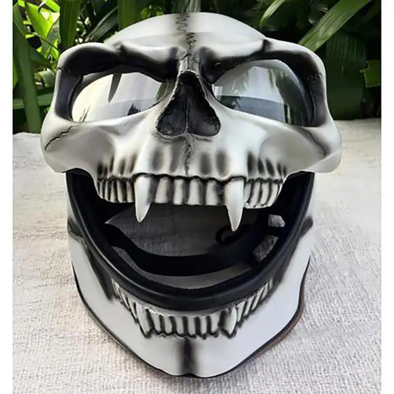 Skull Skeleton Motorcycle Helmet Cover
