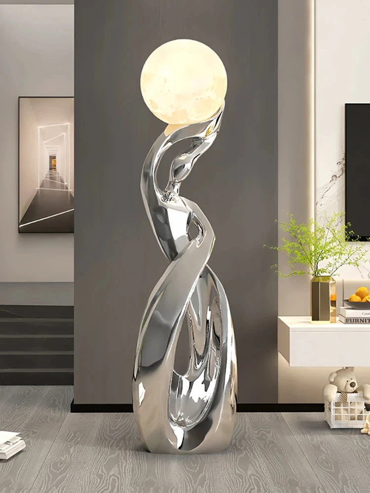 Abstract Art Large Floor Luminous Sculpture Figurines