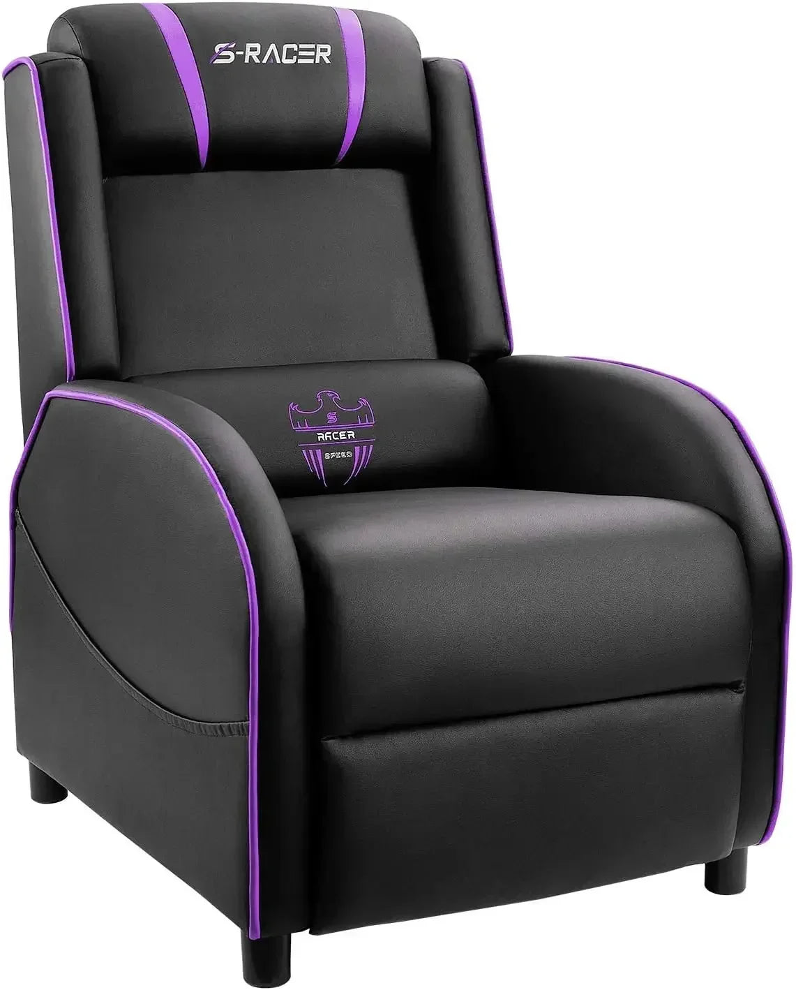 LED Gaming Massage Recliner Chair Racing Style