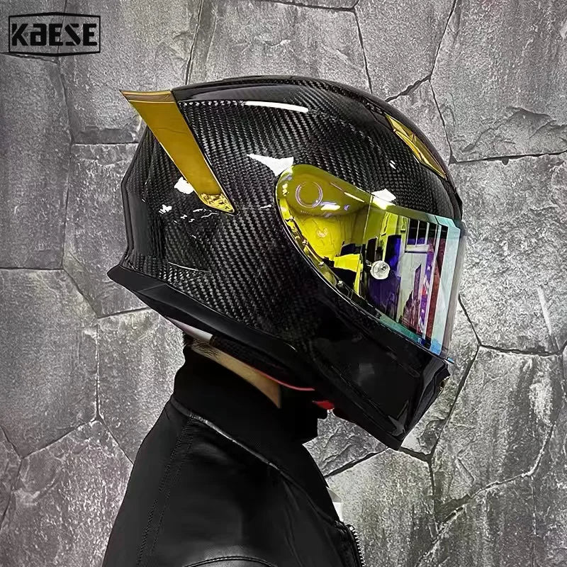 Fashion Trend Full Face Racing Carbon Fiber Helmet