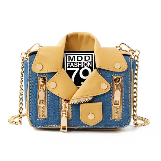 Cowboy Jacket Versatile Fashion Shoulder Bag