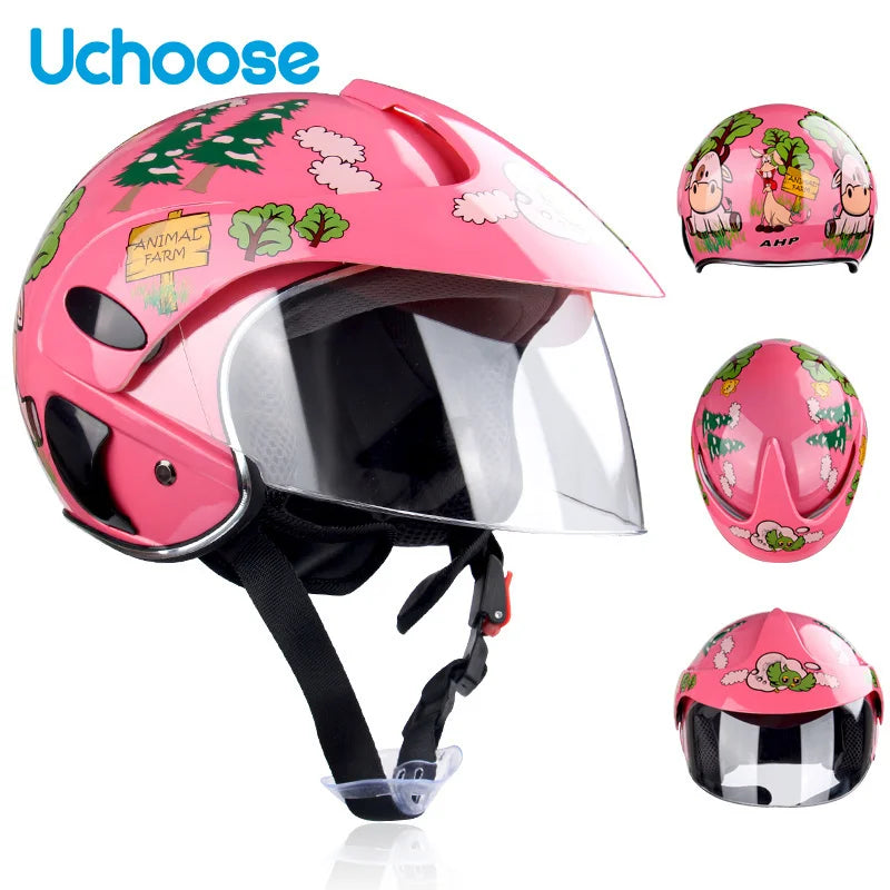 Child Motorcycle Helmet 3-9 Years Abs Unisex